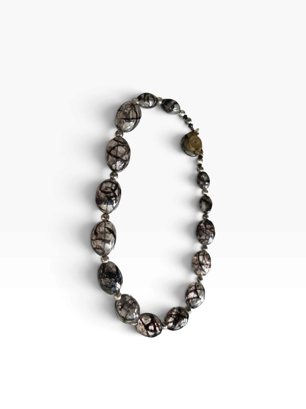 MCM Vintage Lucite or Acrylic Swirl Necklace